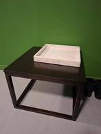 Bijzettafeltje met marmeren schaal, Huis en Inrichting, Ophalen, Minder dan 50 cm, Gebruikt, Overige materialen