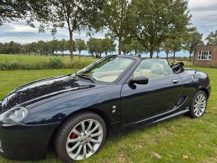 MG TF 1.8 I 135 2003 Zwart, Auto's, MG, Particulier, TF, Benzine, E, Cabriolet, Handgeschakeld, Origineel Nederlands, Zwart, Bruin