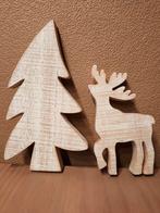 Leuke kerst decoratie: kerstboom en hert., Ophalen of Verzenden, Zo goed als nieuw
