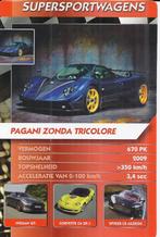W2726 autokaartje pagani zonda tricolore, Ophalen of Verzenden, Zo goed als nieuw, Auto's