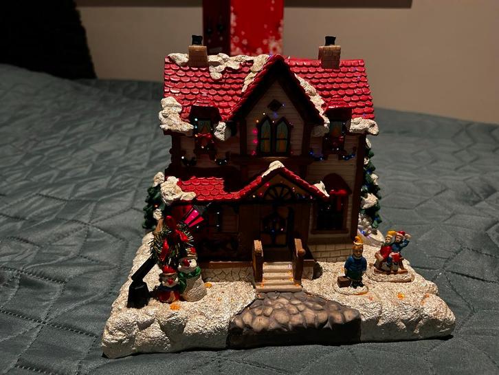 Kersthuisjes voor Kerstdorp - Verlichting!, Diversen, Kerst, Zo goed als nieuw, Ophalen of Verzenden