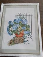 Mooi borduurpakket van hortensia, heel klein stukje gebor, Ophalen of Verzenden, Zo goed als nieuw, Handborduren, Borduurpakket
