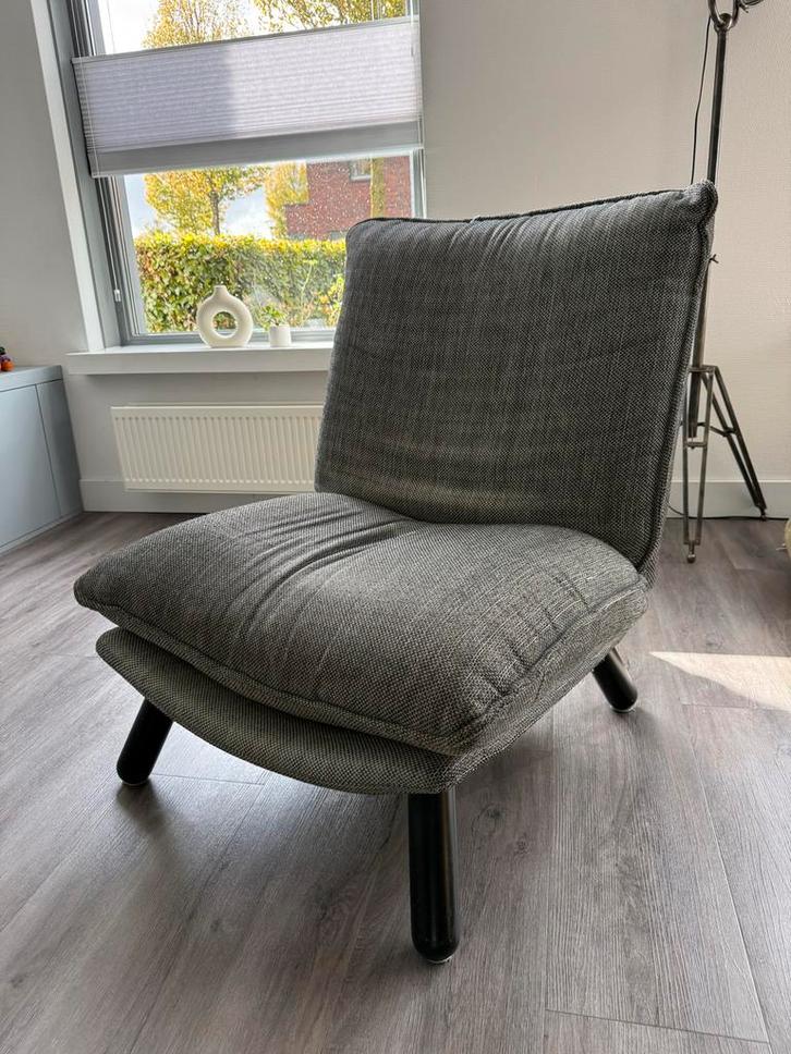 Zuiver Lazy Sack Fauteuil - Comfortabel!, Huis en Inrichting, Stoelen, Gebruikt, Eén, Stof, Grijs, Ophalen