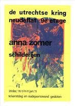 Anna Zomer – Affiche Schilderijen Tentoonstelling 1970–1971, Verzenden, A1 t/m A3, Overige onderwerpen, Rechthoekig Staand
