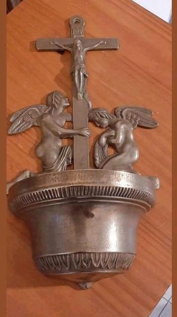 Religieuze in koper, Mooi  ! Jaren 70  beschikbaar voor biedingen