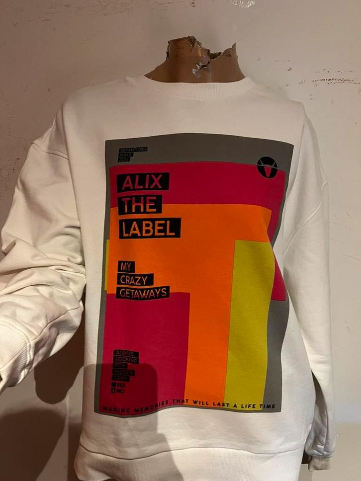 ALIX THE label sweater maat L origineel ZGAN, Kleding | Dames, Truien en Vesten, Zo goed als nieuw, Maat 42/44 (L), Wit, Ophalen of Verzenden