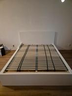 Bedframe Ikea Malm 160x200 4 lades lattenbodem bamboo matras, Huis en Inrichting, Ophalen, Wit, Tweepersoons, 160 cm