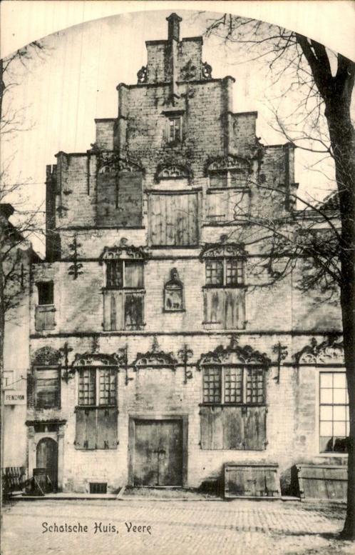 Schotsche Huis Veere, Verzamelen, Ansichtkaarten | Nederland, Gelopen, Zeeland, Voor 1920, Ophalen of Verzenden