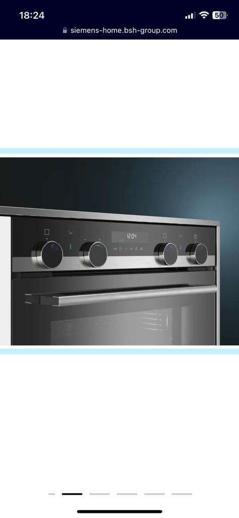 Siemens dubbele inbouwoven Nieuw, Witgoed en Apparatuur, Ovens, Zo goed als nieuw, 45 tot 60 cm, Hete lucht, Ophalen of Verzenden