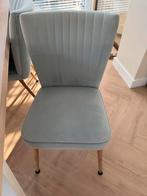 Prachtige comfortabele eetkamerstoelen (8), Huis en Inrichting, Stoelen, Ophalen, Blauw, Zo goed als nieuw, Stof