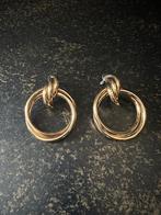 Oorbellen dubbele hoops goud metaal nieuw, Sieraden, Tassen en Uiterlijk, Oorbellen, Nieuw, Goud, Ophalen of Verzenden