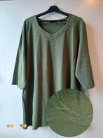 stretch shirt kaki-groen ulla popken maat 54-56, Kleding | Dames, Verzenden, Ulla Popken, Shirt of Top, Gedragen