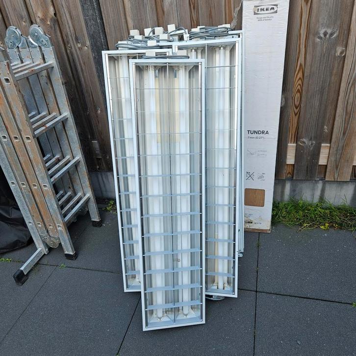 8 Stuks TL Verlichting Units, Huis en Inrichting, Lampen | Losse lampen, Gebruikt, Overige typen, 60 watt of meer, Overige fittingen