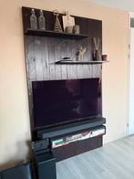 Wandmeubel televisie, Ophalen, Zo goed als nieuw, Minder dan 150 cm, Minder dan 100 cm