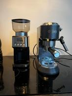 Delonghi espressomachine + aigostar bonenmaler, Ophalen, Gebruikt, Espresso apparaat, Koffiebonen