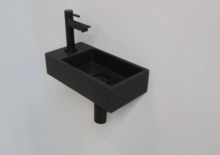 INK VERSUS FONTEINSET QUARTZ/ MAT ZWART 1805129 (LINKS), Doe-het-zelf en Verbouw, Sanitair, Nieuw, Overige typen, Ophalen of Verzenden