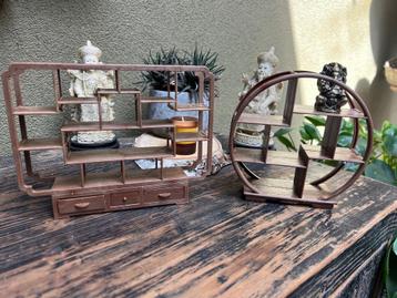 Chinese display voor miniatuur items chinees poppenhuis beschikbaar voor biedingen