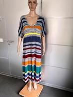 J333 Didi maat M=38/40 lange fijn-gebreide jurk maxi oranje, Maat 38/40 (M), Ophalen of Verzenden, Zo goed als nieuw, Onder de knie