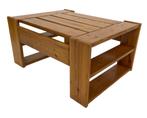 Vintage Salontafel Pinewood Design Jaren 70 Coffee Table, Ophalen, Gebruikt, 50 tot 100 cm, Minder dan 50 cm
