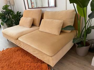 SODERHAMN yellow couch gele bank velvet beschikbaar voor biedingen