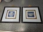 2 prachtige Chinese wanddecoraties gesigneerd, Ophalen of Verzenden, Zo goed als nieuw, N.v.t, N.v.t
