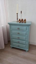 Vintage ladenkastje eiken ., Huis en Inrichting, Ophalen, Eikenhout, 50 tot 100 cm, 3 of 4 laden