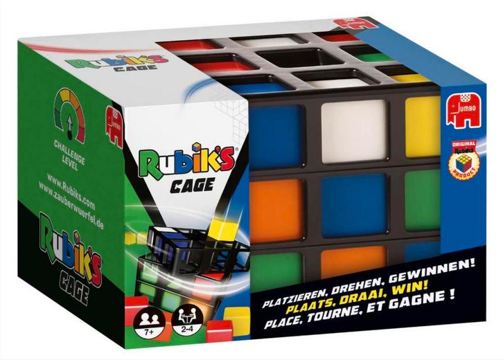 Rubik's Cage spelletje, Hobby en Vrije tijd, Gezelschapsspellen | Bordspellen, Zo goed als nieuw, Een of twee spelers, Drie of vier spelers