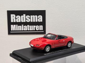 Mazda MX-5 NA Eunos - rood - 1:43 Norev Japan Collection beschikbaar voor biedingen