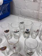 Oude verzameling bierglazen, Verzamelen, Ophalen, Gebruikt, Bierglas