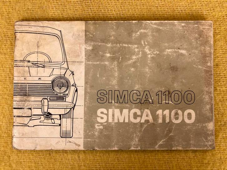 Simca 1100 Instructieboekje - Origineel, Auto diversen, Handleidingen en Instructieboekjes, Verzenden