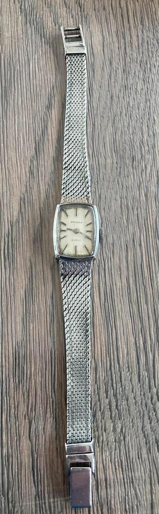 Prisma Zilveren Horloge 835 - Mechanisch, Antiek en Kunst, Antiek | Goud en Zilver, Zilver, Ophalen of Verzenden