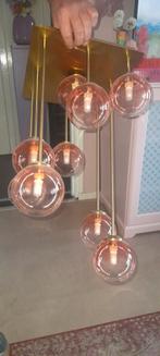 Art deco plafondlamp roze, Huis en Inrichting, Lampen | Plafondlampen, Ophalen, Zo goed als nieuw