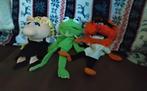 Muppet Poppen Set: Kermit, Miss Piggy, Animal, Ophalen of Verzenden, Gebruikt, Kikker
