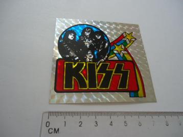 sticker oud KISS Rock band glans retro pop popmuziek  beschikbaar voor biedingen
