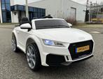 Audi TT'RS 12v zwart - RC – Leder zit – Rubberband Bleu, Kinderen en Baby's, Ophalen of Verzenden, Nieuw, Overige typen