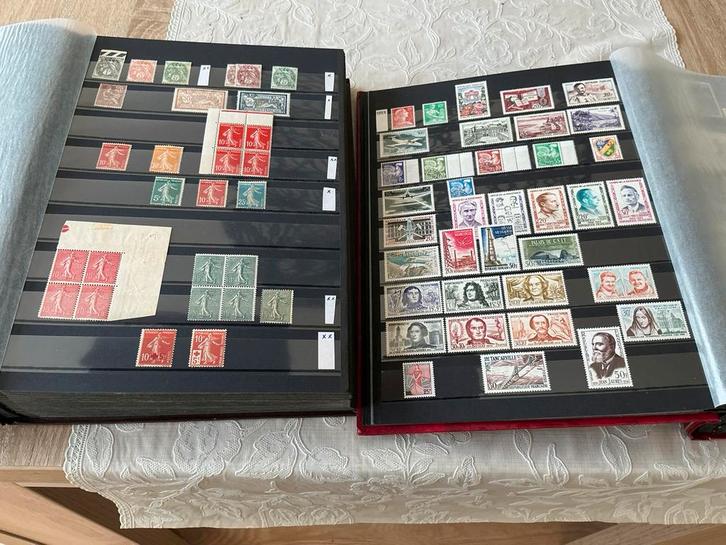 Frankrijk in stokboek Deel 1, Postzegels en Munten, Postzegels | Volle albums en Verzamelingen, Buitenland, Ophalen of Verzenden