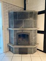 speksteenkachel Tulikivi Hoekmodel 1800 kilo, Ophalen, Gebruikt, Houtkachel, Vrijstaand