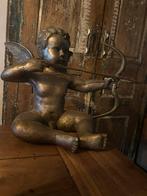 Antieke Cupido Beeld met Pijl en Boog, Antiek en Kunst, Ophalen of Verzenden