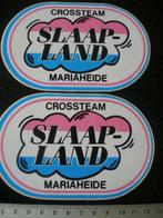 2x sticker crossteam slaapland mariaheide logo motorcross, Verzenden, Zo goed als nieuw, Sport