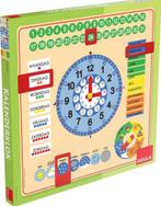 Kado tip: houten kalender klok van goula, Een of twee spelers, Ophalen of Verzenden, Gebruikt, Goula