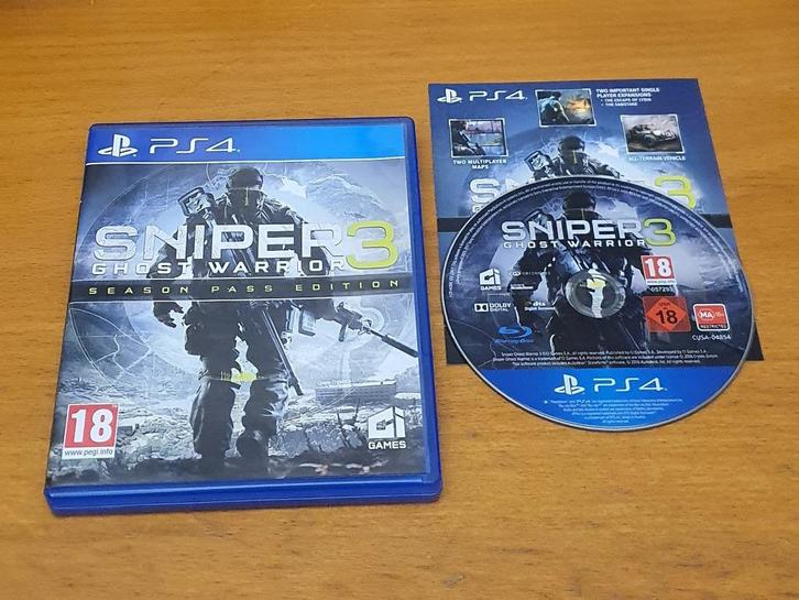 OPRUIMEN | PS4 | Sniper Ghost Warrior 3 Season Pass Edition, Spelcomputers en Games, Games | Sony PlayStation 4, Gebruikt, Shooter