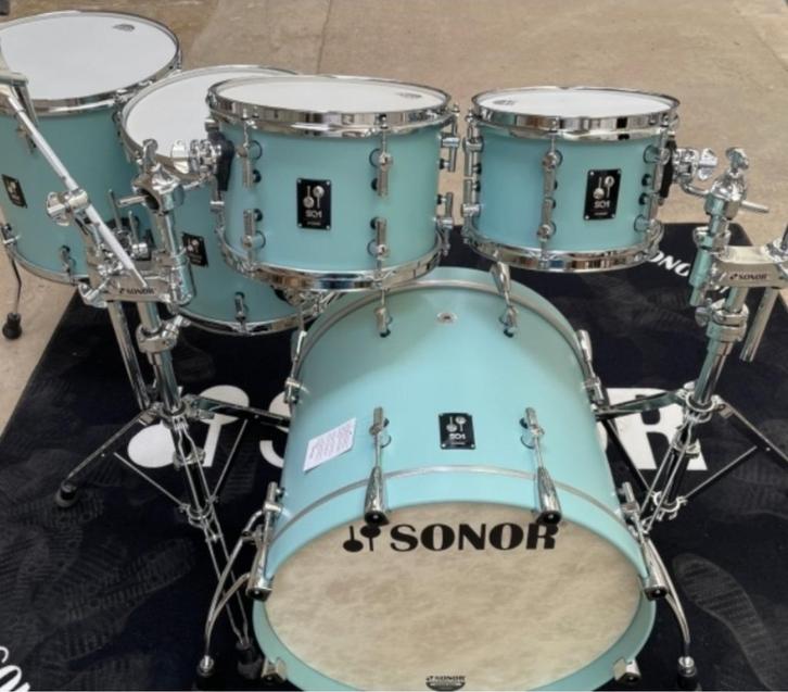 Sonor SQ1 Cruiser blue Compleet, zonder hardware, Muziek en Instrumenten, Drumstellen en Slagwerk, Zo goed als nieuw, Sonor, Ophalen