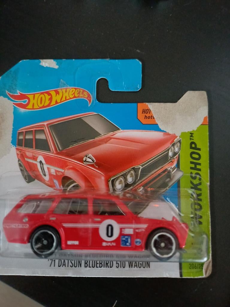 Hotwheels Datsun 510 Wagon, Hobby en Vrije tijd, Modelauto's | Overige schalen, Ophalen of Verzenden, Zo goed als nieuw, Auto