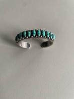 Handgemaakte Navajo Armband Kirk Smith - Zilver & Turquoise, Sieraden, Tassen en Uiterlijk, Armbanden, Ophalen of Verzenden, Gebruikt