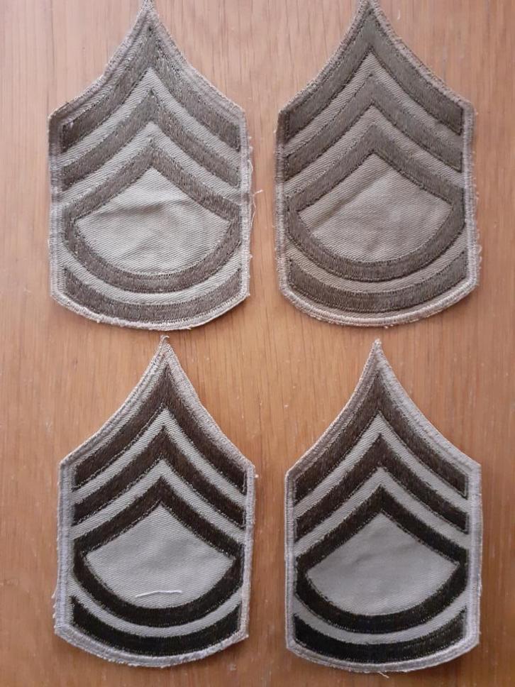 US Army rangtekens 1st sergeant €5,-, Verzamelen, Militaria | Algemeen, Landmacht, Embleem of Badge, Amerika, Ophalen of Verzenden