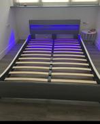 Bed 140x200 incl matras, Ophalen, Overige materialen, Wit, Tweepersoons