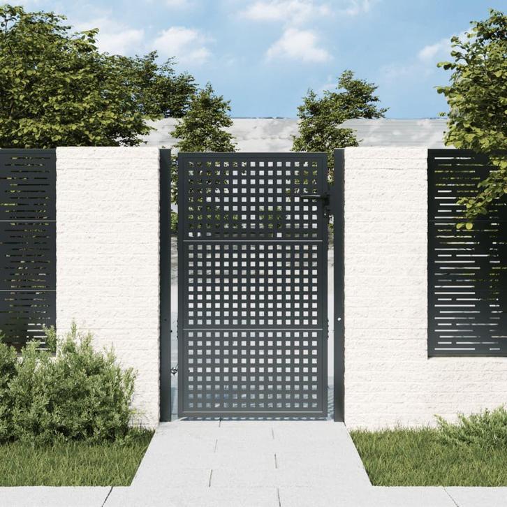 AANBIEDING | Tuinpoort Poort 105 x 125 cm antraciet! GRATIS, Tuin en Terras, Tuinpoorten, Nieuw, Verzenden