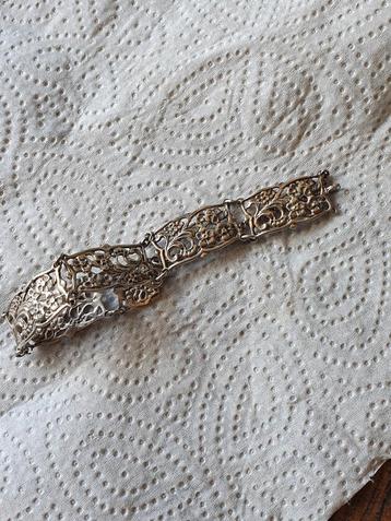 mooie antieke zilveren dames armband 