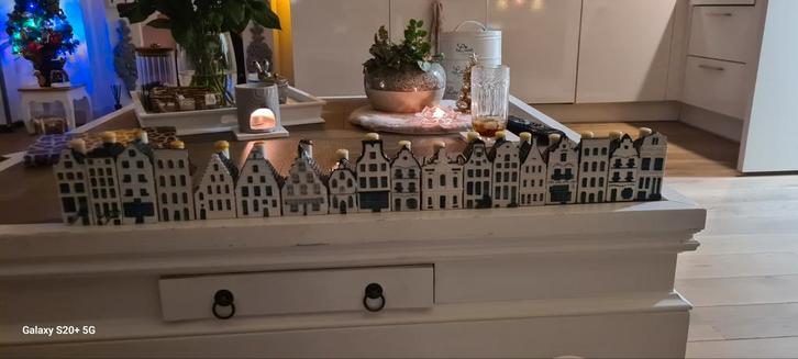 KLM Huisjes Collectie - 18 stuks + Jenever, Huis en Inrichting, Woonaccessoires | Overige, Zo goed als nieuw, Ophalen of Verzenden
