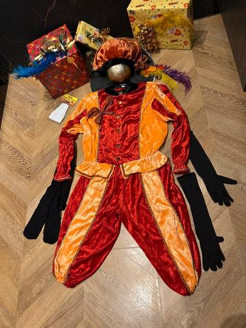 Pietenpak rood oranje maat 152 handwerk nieuw sinterklaas beschikbaar voor biedingen